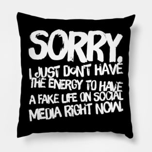 Fake social media account Pillow