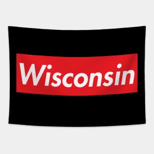 WISCONSIN SUPER USA LOGO Tapestry