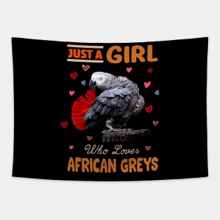 Parrot Perfection Fashionable Tee Celebrating the Beauty of African Greys Tapestry