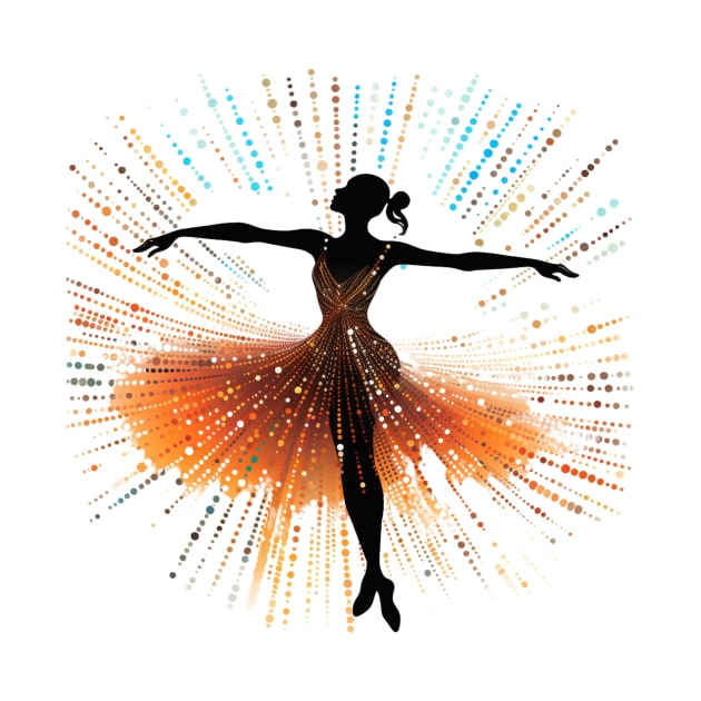 Ballet Aboriginal Dot Art by Maestro Mainframe