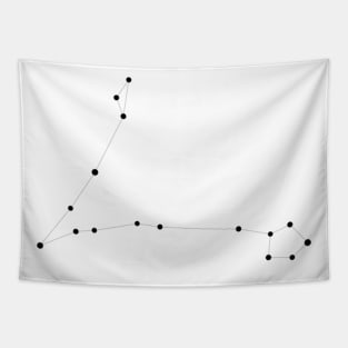 Pisces - Minimalist Zodiac Art Tapestry