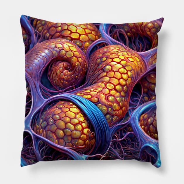 Mutagen #002 Pillow by aetherialdnb