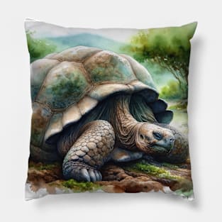 Ancient Wanderer: Galapagos Tortoise Pillow