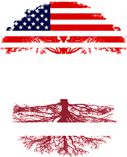 American Grown With Latvian Roots - Gift for Latvian From Latvia Magnet