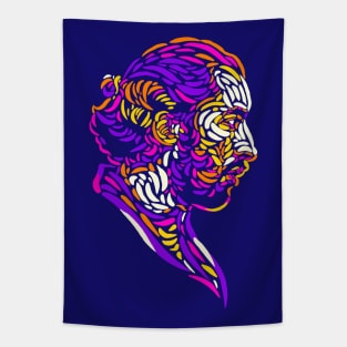 Lomepal abstract portrait Tapestry