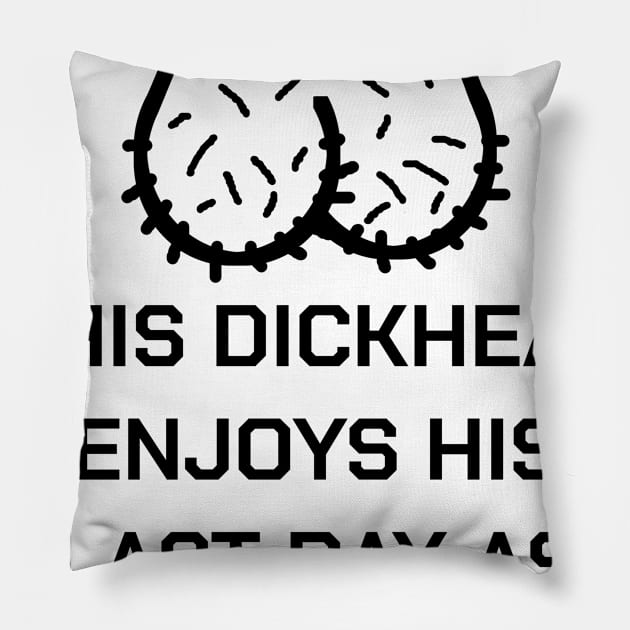 Bachelor Party Groom Groomsmen Stagnight Dickhead Pillow by bigD