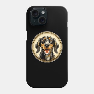 Black and tan coonhound dog Phone Case