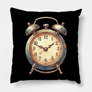 Retro Vintage Clock Pillow