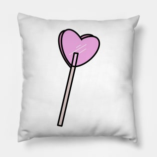 Pink Heart Lollipop Pillow