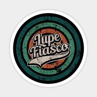 Lupe Fiasco // Retro Circle Crack Vintage Magnet