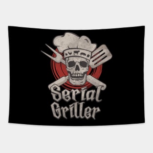 BBQ Serial Griller Picnic Graphic Tapestry