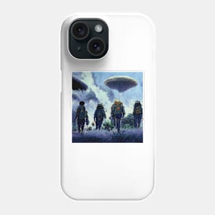 Planet Exploring Astronauts - best selling Phone Case