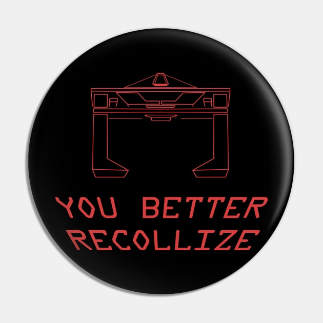 You better Recollize! (Tron Recognizer) Pin by GeekGiftGallery