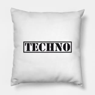 Techno #1 (BLK) Pillow