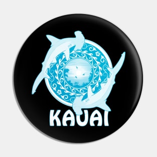 Kauai Scalloped Hammerhead Sharks Pin