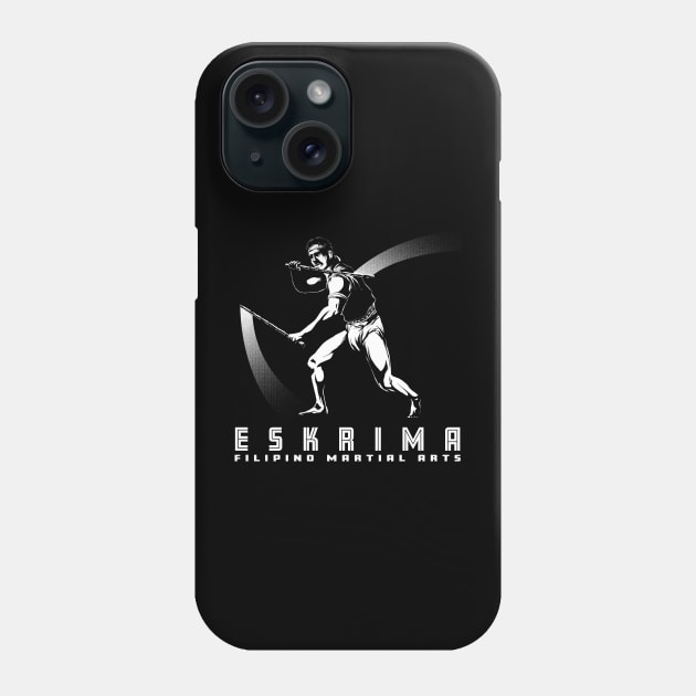 Eskrima Kali Arnis Warrior Phone Case by Black Tee Inc