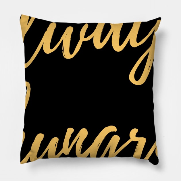 Always Hungry Gifts - Last Name Hungry First Name Always - Funny Motivational & Inspirational Gift Ideas for Gym Fitness Workout Lovers Pillow by QUENSLEY SHOP