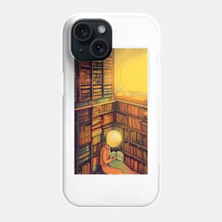 Hygge Library for Bookworm - Find me at the library antique vintage Phone Case