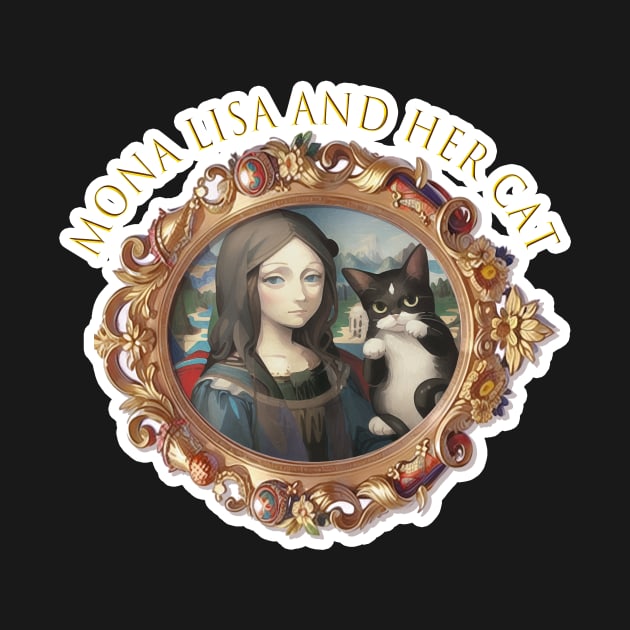 Mona Lisa and her cat by LycheeDesign