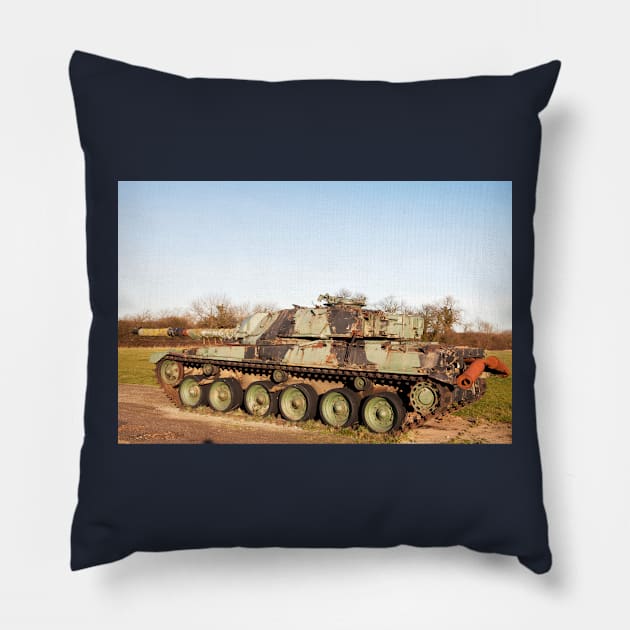 Abandoned Tank Pillow by tommysphotos