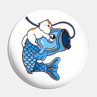 Blue Koinobori Pin