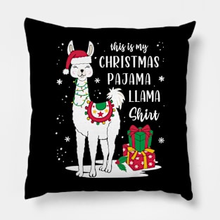 This is my christmas pajama llama Pillow