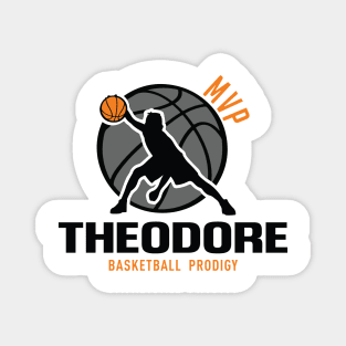 Theodore MVP Custom Player Basketball Prodigy Your Name Magnet