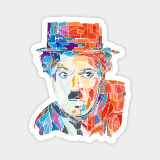 Charlie Chaplin with hat Magnet