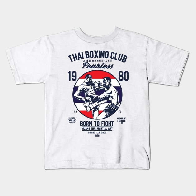 Muay Thai Boxing Club Thailand Tiger Vintage Graphic T-Shirt Muay Thai Boxing Club Thailand Tiger Vintage Graphic T-Shirt