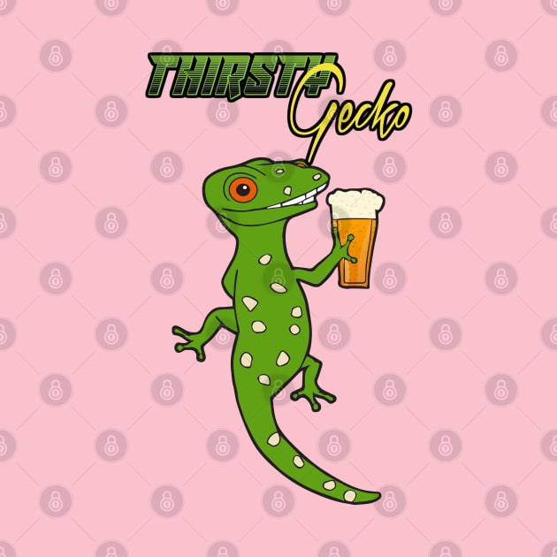 Thirsty Gecko! by lilmousepunk