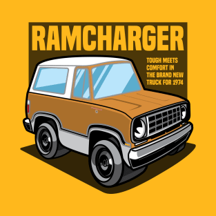 Metallic Gold Ramcharger (White-Based) - 1974 T-Shirt