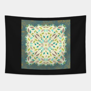 Sage and gold leaves Tapestry