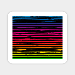 Striped Pattern Rainbow Magnet