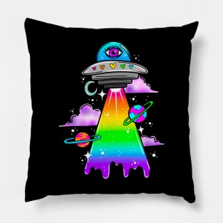 Trippy ufo Pillow