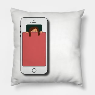 get off your phone and go to sleep Pillow