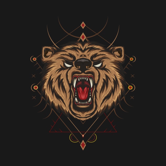 Angry Bear Roar by AGORA studio