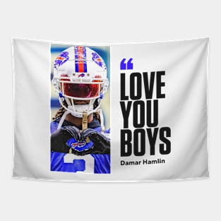 LOVE YOU BOYS DAMAR Tapestry