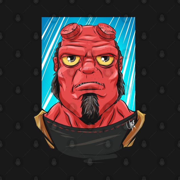 Pop Culture Caricature #10 - Hellboy by yazgar