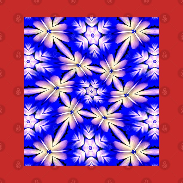Blue and White Flower Pattern by PatternFlower