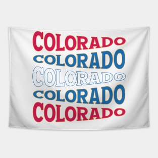 TEXT ART USA COLORADO Tapestry