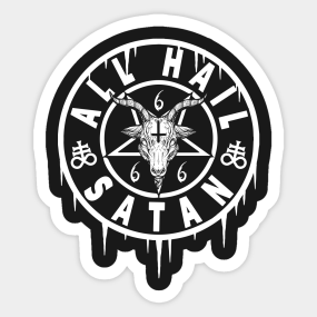 Satanic Stickers Teepublic