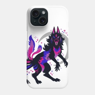 Bi Pride Flag Werewolf Phone Case