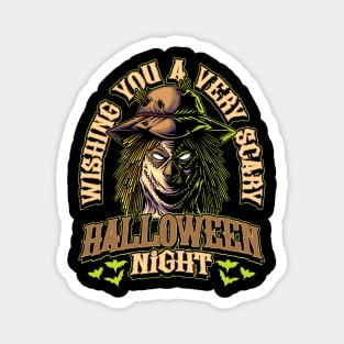 Halloween - Scarecrow Illustration Magnet