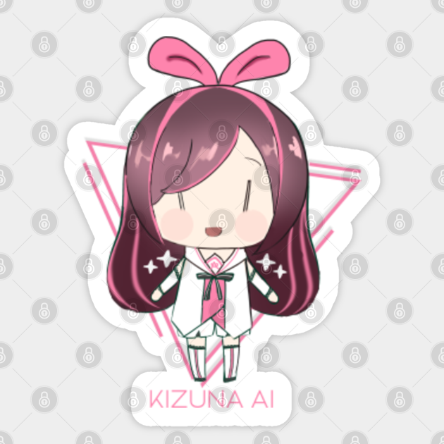 Kizuna Ai Vtubers Chibi Kizuna Ai Sticker Teepublic Au
