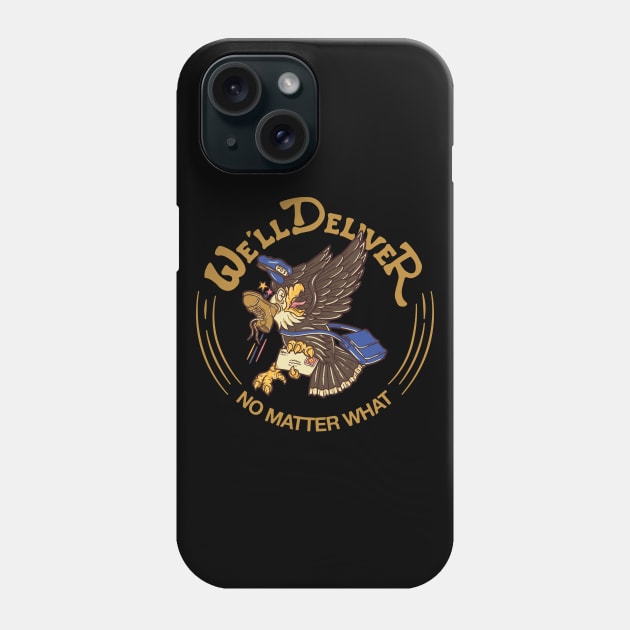 Nothing Can Stop a Mailman Phone Case by monochromefrog