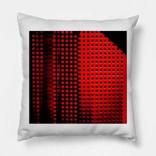 Abstract in red and black Pillow