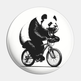 Cycling Panda Pin