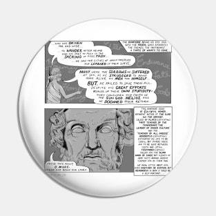 Greek Myth Comix - Homer the Rhapsode Pin