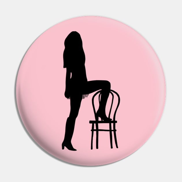 taylor swift Silhouette Pin by Cun-Tees!