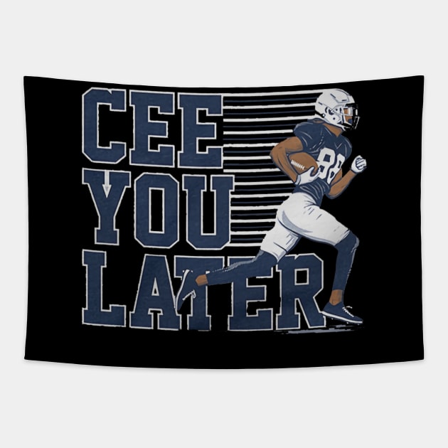 Ceedee Lamb Cee You Later Tapestry by Chunta_Design